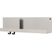 Regal Folded Shelves large grey 63 cm L von Muuto