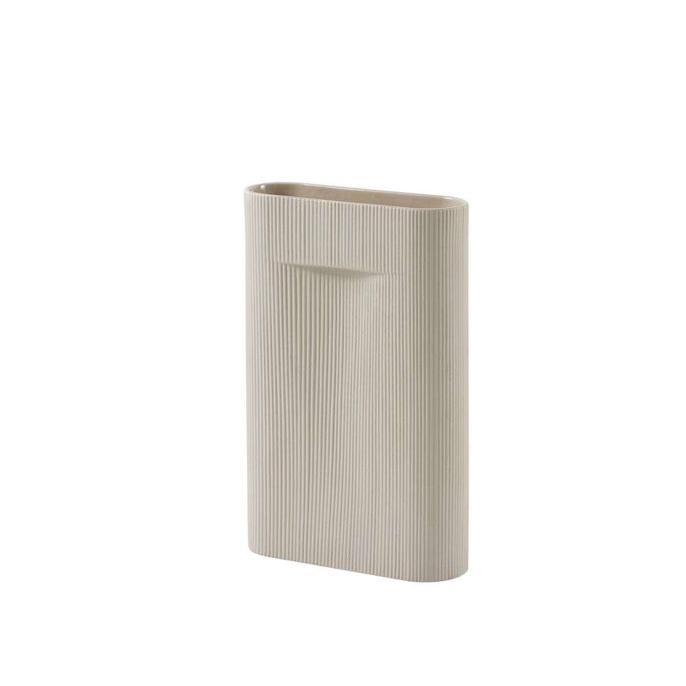 Muuto - Ridge Vase H48,5 Beige von Muuto