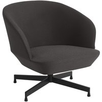 Sessel Lounge Chair Oslo Swivel Base twill weave/black von Muuto