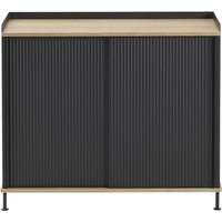 Sideboard Enfold oak/anthracite black 100 cm x 85 cm von Muuto