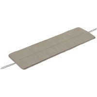 Sitzkissen Twitell für Outdoor Bank Linear Steel Bench light grey 170 cm L von Muuto