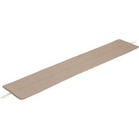 Sitzkissen für Bank Linear Steel warm beige 170 cm L von Muuto