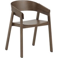 Stuhl Cover mit Armlehne stained dark brown von Muuto
