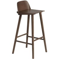 Stuhl Nerd Barstuhl stained dark brown von Muuto