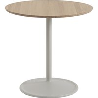 Tisch Soft Café Table round solid oak/grey von Muuto