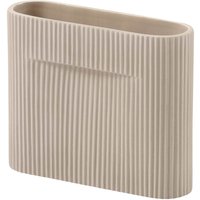 Vase Ridge beige 16,5 cm H von Muuto