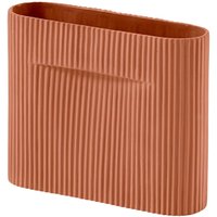 Vase Ridge terracotta 16,5 cm H von Muuto