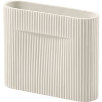 Vase Ridge off-white 35 cm H von Muuto