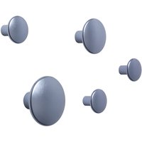 Wandhaken Dots Metal Set pale blue von Muuto