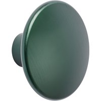 Wandhaken Dots Metal dark green ⌀ 5 cm von Muuto