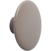 Wandhaken Dots Wood taupe ⌀ 13 cm von Muuto