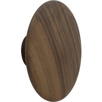 Wandhaken Dots Wood walnut ⌀ 13 cm von Muuto