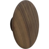 Wandhaken Dots Wood walnut ⌀ 17 cm von Muuto