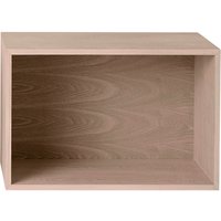 Wandregal Stacked Large mit Rückwand oak von Muuto