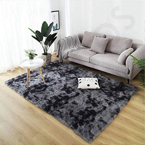 Muutos Carpet 190x250cm, Teppiche Hochflor Shaggy, Allergikergeeignet, Antistatisch, für Wohnzimmer Küche Flur Schlafzimmer oder Kinderzimmer - Dunkelgrau Muutos Carpet 190x250cm, Teppiche Hochflor Shaggy, Allergikergeeignet, Antistatisch, für Wohnzimmer Küche Flur Schlafzimmer oder Kinderzimmer - Dunkelgrau von Muutos