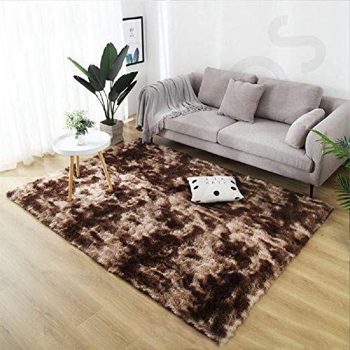 Muutos Wohnzimmer Teppich 150x150cm, Teppich Design, Preiswert, Schaffell, für Wohnzimmer Küche Flur Schlafzimmer oder Kinderzimmer - Brown von Muutos