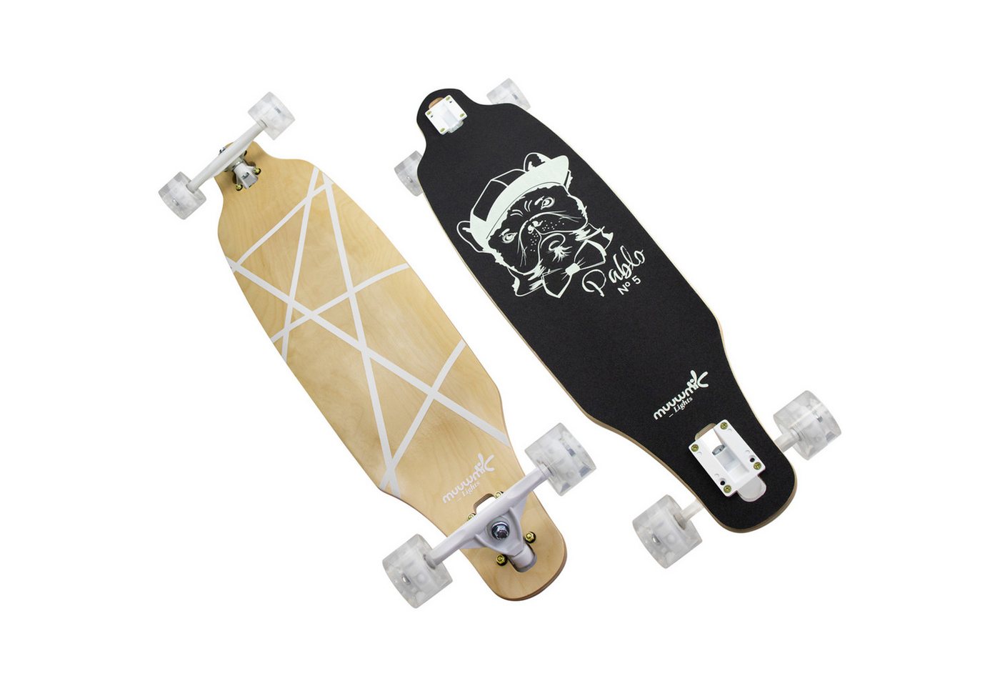 Muuwmi Skateboard Muuwmi Lights Longboard GLOW ABEC 7 Pablo Muuwmi Skateboard Muuwmi Lights Longboard GLOW ABEC 7 Pablo von Muuwmi