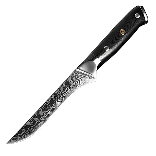 Damascus 67 Lagen 6 inch Ausbeinmesser Boning Knife Profi Messer Edelstahl von Muxel