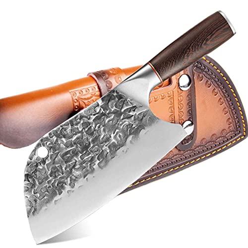 Metzgermesser, Hackbeil oder Universalmesser Dieses serbische Kochmesser mit Lederscheide liegt gut in der Hand, ist Rasiermesserscharf ist Outdoor Messer als auch Küchenmesser Metzgermesser, Hackbeil oder Universalmesser Dieses serbische Kochmesser mit Lederscheide liegt gut in der Hand, ist Rasiermesserscharf ist Outdoor Messer als auch Küchenmesser von Muxel