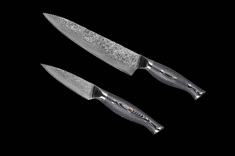 Muxel Allzweckmesser Messer Set Damast 2-tlg Kochmesser - Kleines Obstmesser Muxel Allzweckmesser Messer Set Damast 2-tlg Kochmesser - Kleines Obstmesser von Muxel