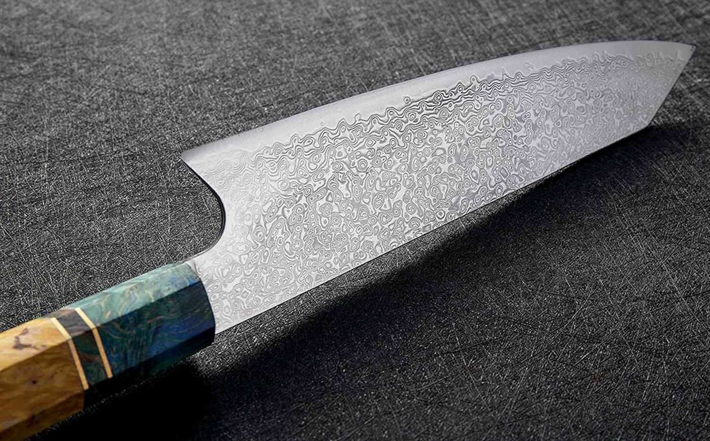 Muxel Kochmesser Santoku Damastmesser - exklusives Profimesser – 62 Schichten Damaststa von Muxel