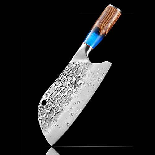 Muxel Küchenmesser aus geschmiedetem Stahl Ultra scharf langlebig Das Allzweckmesser, Metzgermesser oder Hackbeil wird Sie überzeugen von Muxel