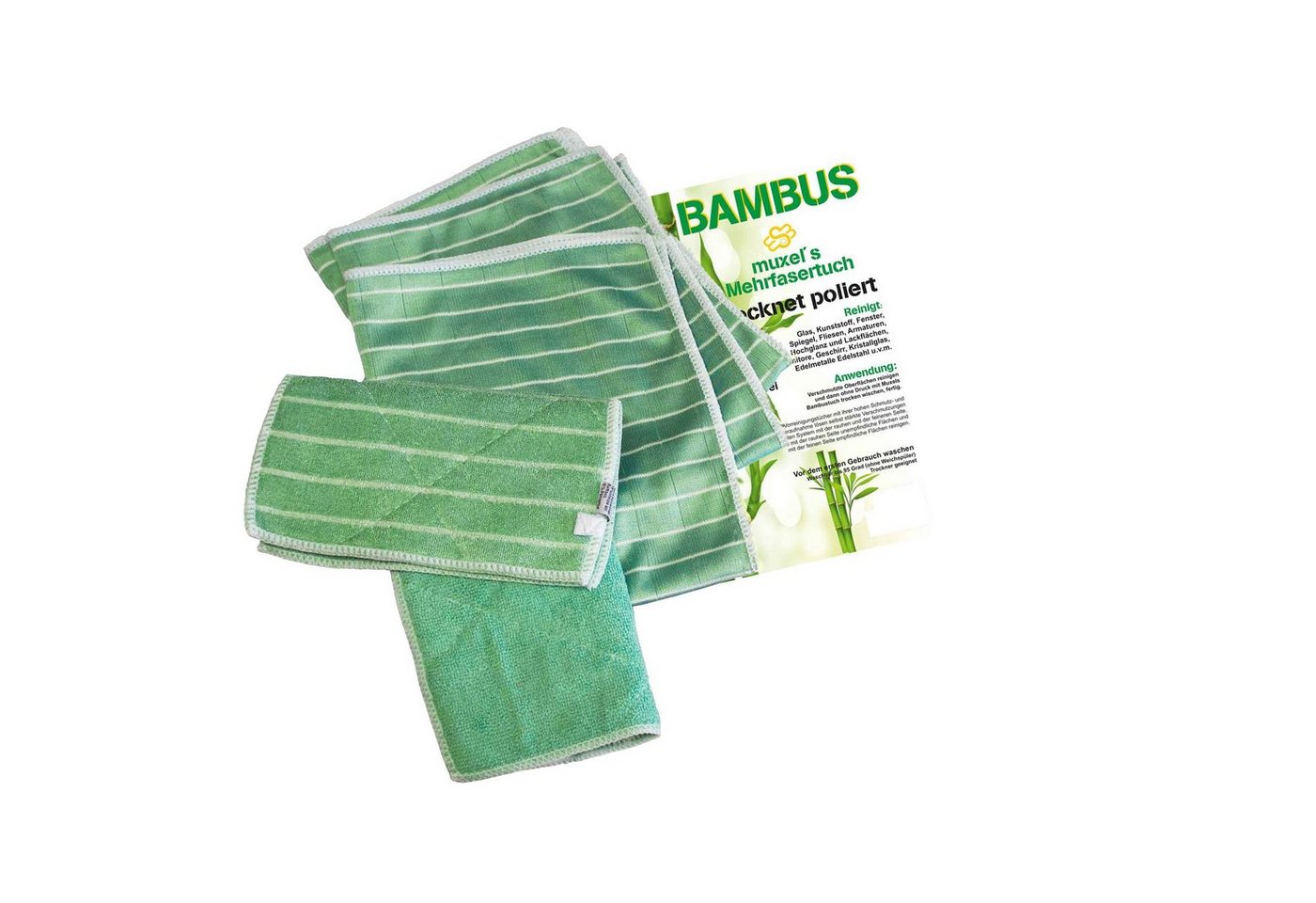 Muxel Muxel® Reinigung Bambus Tuch Set Reinigungstücher (66% Polyester / 18% Viskose aus Bambus/ 16% Polyamid, 40) von Muxel