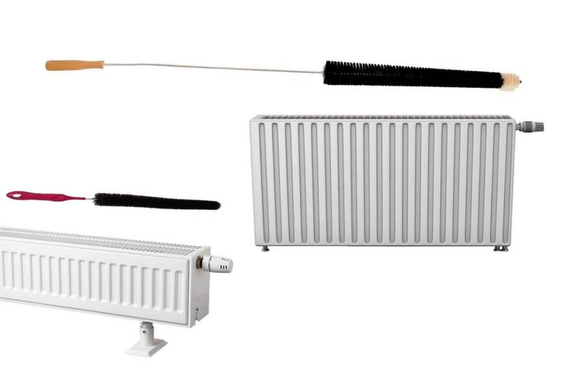 Reinigungsbürste Heizkörperbürsten Set eine harte Bürste für groben Schmutz und eine, Heizkörper fast aller Arten, (Komplett Set für Ihre Heizung, 2-tlg), Wäschetrockner von OTTO