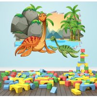 Dinosaurier Wand Aufkleber 3D Zerschlagen Wandkunst Kinder Schlafzimmer Wandaufkleber Wandbild Abnehmbare Vinyl von MuyayoStudio