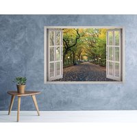 London Park View Fenster 3D Wand Aufkleber Kunst Abnehmbare Tapete Wandbild Vinyl Haus Dekor von MuyayoStudio