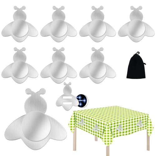 8 Stück Tischdeckenbeschwerer für Draußen, Edelstahl Tischdeckenbeschwerer Magnet, Tischdeckengewichte Draussen Extra Schwer, Tischtuchklammer Edelstahl, Tischdecke Beschwerer Gewichte für Draußen von Muyohix
