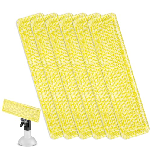 Muyohix 6 Stück Ersatzpads für Kärcher Fenstersauger, Mikrofaser Wischbezug für Kärcher Fensterreiniger Ersatzteile, Ersatzmikrofaser Fenstersauger Zubehör Pads für WV2 WV5 WV6 Plus Premium von Muyohix
