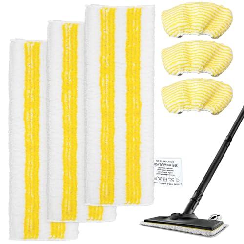 Muyohix 6er Set Mikrofaser-Tuchset für Kärcher Dampfreiniger EasyFix SC1, SC2, SC3, SC4, SC5, Dampfreiniger Ersatztücher Zubehör Kompatibel mit Kärcher, 3 Bodendüse und 3 Handdüse Muyohix 6er Set Mikrofaser-Tuchset für Kärcher Dampfreiniger EasyFix SC1, SC2, SC3, SC4, SC5, Dampfreiniger Ersatztücher Zubehör Kompatibel mit Kärcher, 3 Bodendüse und 3 Handdüse von Muyohix