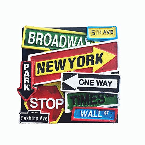 New York USA Kühlschrankmagnet, Souvenir-Kollektion, Heim- und Küchendekoration, magnetischer Aufkleber, New York America Kühlschrankmagnet von Muyu magnet