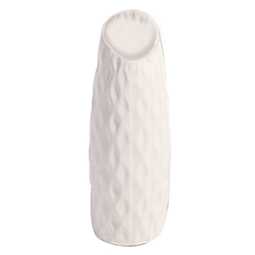 Blumenvase Plastik Nordic Vase Moderne dekorative Vase -Plastik Vasen Vasen Desktop Orament für Wohnzimmer Büro Hochzeitsdekoration Weiße Typec von Muzrunq