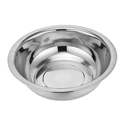 Edelstahlschüssel Mischschüssel Edelstahl Multifunktional Metallschüssel Küche Salat Schüssel Geschirrspüler Safer Multifunktional für Küche 40 cm von Muzrunq