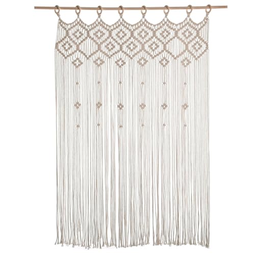 Makramee-Vorhänge für Fenster, 99, 1 x 104, 1 cm, großer Makramee-Wandbehang mit Quaste, Boho-Türvorhang für Wohnzimmer, Schlafzimmer, Hochzeitskulisse, Dekoration Makramee-Vorhänge für Fenster, 99, 1 x 104, 1 cm, großer Makramee-Wandbehang mit Quaste, Boho-Türvorhang für Wohnzimmer, Schlafzimmer, Hochzeitskulisse, Dekoration von Muzrunq