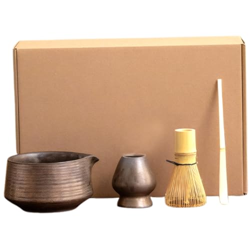 Matcha Whisk und Bowl Matcha Set Bambuskeramik -Matcha -Kit enthält einen Schneebesen, Teelöffel, eine 580 ml Schüssel und den Schnurrhnionshalter, ein manuelles japanisches Tee -Set Matcha Whisk und Bowl Matcha Set Bambuskeramik -Matcha -Kit enthält einen Schneebesen, Teelöffel, eine 580 ml Schüssel und den Schnurrhnionshalter, ein manuelles japanisches Tee -Set von Muzrunq