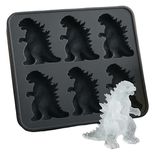 Monster Ice Cube Formen, 7x4 -Zoll -Eiswürfelschalen mit Silikonform, flexibler und spülmaschiger sicherer Sommer -Essentials für Gefrierschrank, Getränke, Getränke von Muzrunq