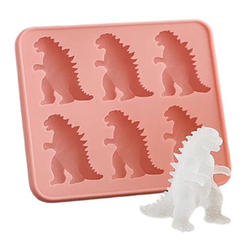 Monster Ice Form, 6-Cavity 3D Monster Ice Cube Form Silikon Würfelschale Lebensmittelqualität Flexible lustige Eis Eishalsformen für Getränke und Snacks von Muzrunq