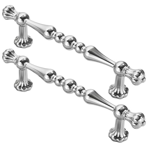 Muzrunq 2 Stück Schrankgriffe, 96 mm (3, 75 Zoll) Zinklegierung, Schrankgriffe, Küchenschubladengriffe für Schränke, Schränke, Schubladen, Kommoden, Türdekor von Muzrunq