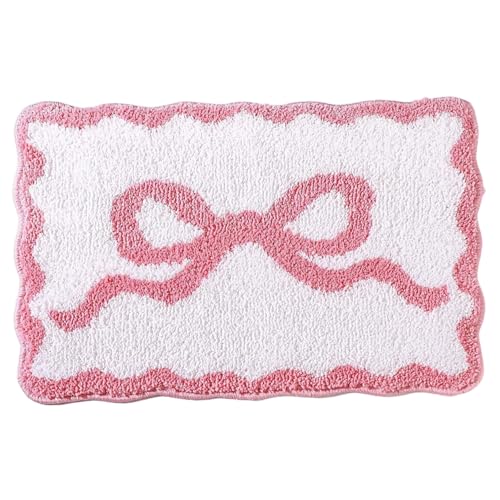 Muzrunq Badematte, 16x24 Zoll Wasser-absorbierende weiche Bogen-Badezimmerteppich mit Nicht rutschernem Rücken, waschbarer süßer Badmatte mit überbrochenem Badezimmer Teppich Muzrunq Badematte, 16x24 Zoll Wasser-absorbierende weiche Bogen-Badezimmerteppich mit Nicht rutschernem Rücken, waschbarer süßer Badmatte mit überbrochenem Badezimmer Teppich von Muzrunq