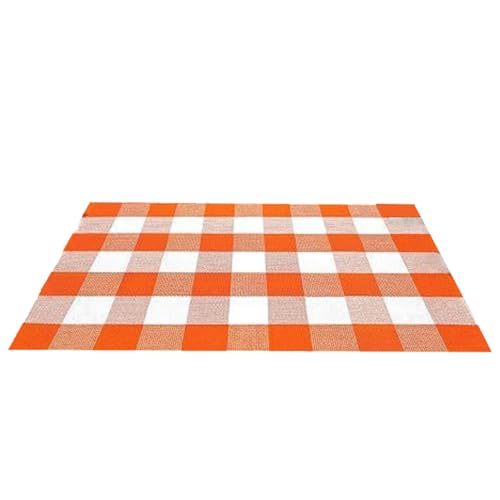 Muzrunq Buffalo Plaid Teppich, 24x35 Zoll Karierter Teppich, rutschfeste, waschbare orange-weiße Fußmatte für die Veranda am Erntedankfest, den Eingangsbereich, die Küche, das Bauernhaus Muzrunq Buffalo Plaid Teppich, 24x35 Zoll Karierter Teppich, rutschfeste, waschbare orange-weiße Fußmatte für die Veranda am Erntedankfest, den Eingangsbereich, die Küche, das Bauernhaus von Muzrunq