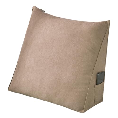 Muzrunq Dreieckiges Kopfteilkissen, 39, 9 x 29, 9 x 20, 1 cm, atmungsaktives, elastisches Lesekeilkissen mit Seitentasche, abnehmbares Rückenkissen mit Reißverschluss für Sofa, Couch, Bettdekor Muzrunq Dreieckiges Kopfteilkissen, 39, 9 x 29, 9 x 20, 1 cm, atmungsaktives, elastisches Lesekeilkissen mit Seitentasche, abnehmbares Rückenkissen mit Reißverschluss für Sofa, Couch, Bettdekor von Muzrunq