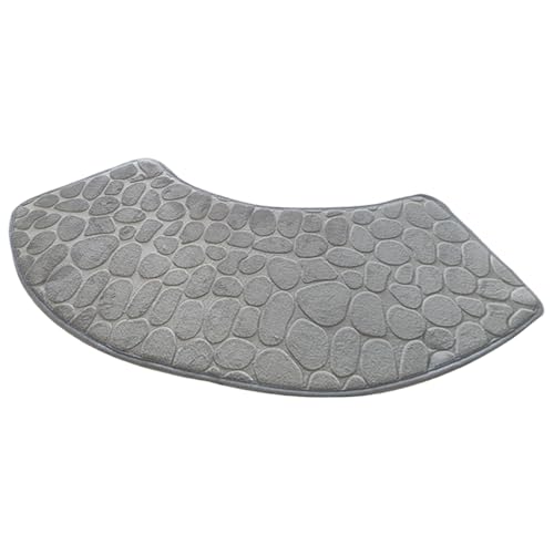 Muzrunq Gebogene Duschmatte, 39x16 Zoll weich und saugfähig gebogen von Muzrunq