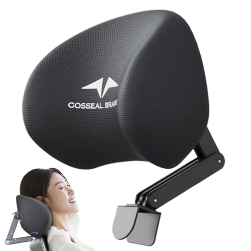 Muzrunq Office Stuhl Kopfstütze Anhang Einstellbarer und Abnehmbarer Bürostuhl Kopfstütze Ergonomische Hals -Stütze Memory Foam Mesh Head Kissen Kopfruhe für die Befestigung von Muzrunq