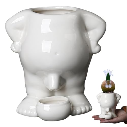Muzrunq Peeing Pflanzentopf mit Entwässerung, schrullige körperförmige Keramikpeeing Peeing Topf-Pflanzer Kaktus Sukkulenter Penis Pflanzer für Innen-/Außenanpflanzung Muzrunq Peeing Pflanzentopf mit Entwässerung, schrullige körperförmige Keramikpeeing Peeing Topf-Pflanzer Kaktus Sukkulenter Penis Pflanzer für Innen-/Außenanpflanzung von Muzrunq