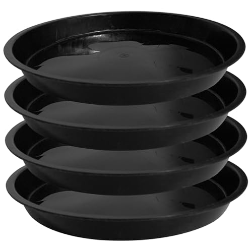 Muzrunq Pflanzenunter Untertasse für Töpfe, 4pcs 14 Zoll runde Pflanzschalen Plastikblütenstöcke sammeln Entwässerung und überschüssige Wasserbodenschutz Tropfschalen für Innenräume im Freien. Muzrunq Pflanzenunter Untertasse für Töpfe, 4pcs 14 Zoll runde Pflanzschalen Plastikblütenstöcke sammeln Entwässerung und überschüssige Wasserbodenschutz Tropfschalen für Innenräume im Freien. von Muzrunq