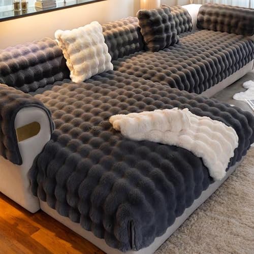 Muzrunq Plüschsofa-Deckungs-Sofa-Slipper, 28x28 Zoll Kaninchen-Plüsch-Couch Couch, Nicht rutsches Couch Couch, waschbarer lustiger Fuzzy-Couch-Abdeckung für Möbelschutz Muzrunq Plüschsofa-Deckungs-Sofa-Slipper, 28x28 Zoll Kaninchen-Plüsch-Couch Couch, Nicht rutsches Couch Couch, waschbarer lustiger Fuzzy-Couch-Abdeckung für Möbelschutz von Muzrunq