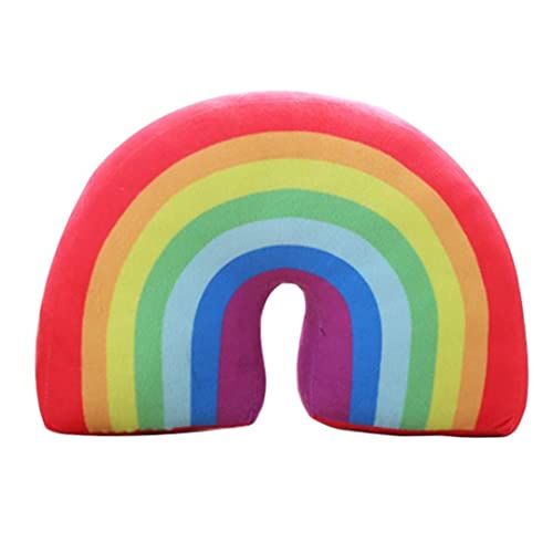 Muzrunq Regenbogen Kissen wolkenförmige kissenbogenförmige gefüllte gefüllte Plüschsofa Stühle werfen Kissen Rainbow Kissen für Mädchen Kinder Bett Dekoration Kissen 13,7 Zoll von Muzrunq